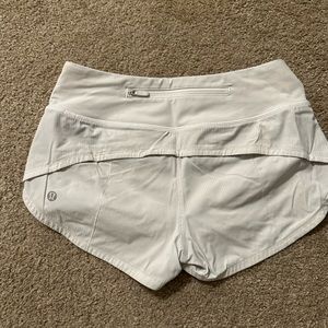 White Lulu speed up shorts